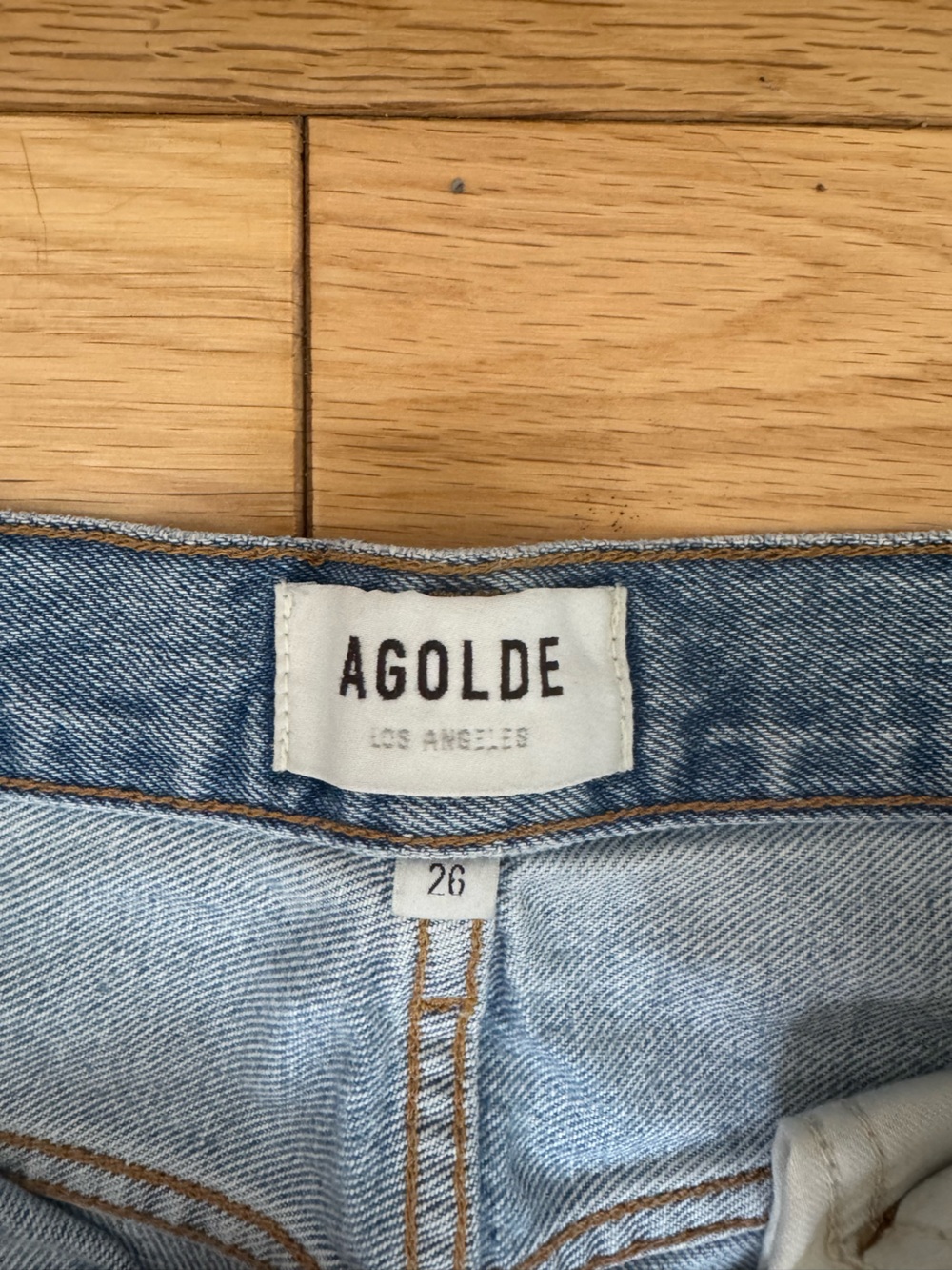 Agolde Midrise Straight Leg Jeans - Picture 2 of 3